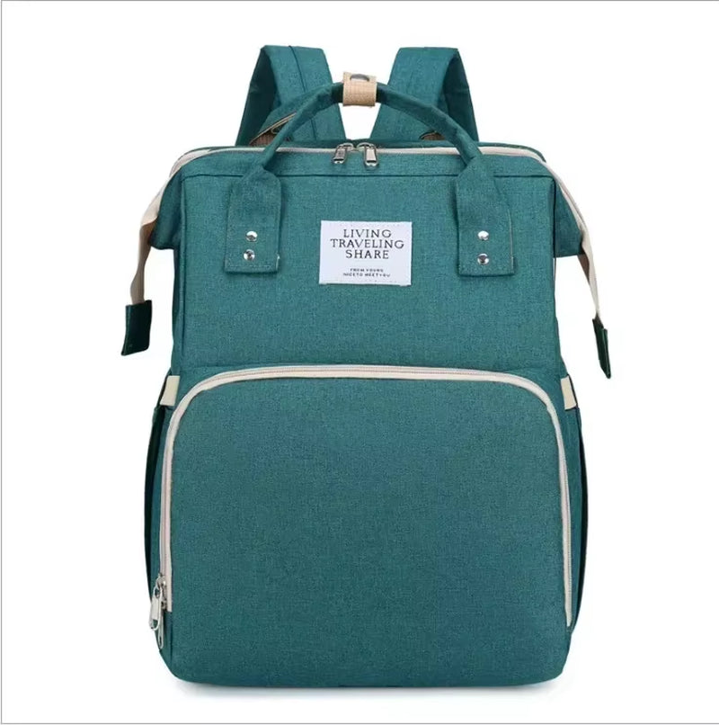 Mommy Diaper Bags Baby Bed Mother Large Capacity Nappy Milk Bottle Backpacks with Changing Mat Convenient Baby Nursing Bags